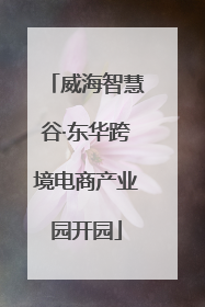 威海智慧谷·东华跨境电商产业园开园