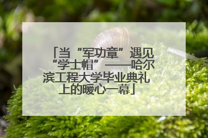 当“军功章”遇见“学士帽”——哈尔滨工程大学毕业典礼上的暖心一幕