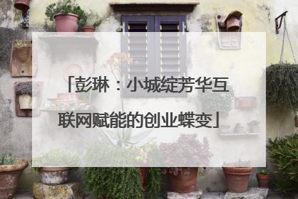 彭琳:小城绽芳华互联网赋能的创业蝶变