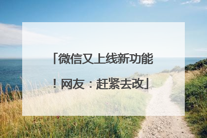 微信又上线新功能！网友：赶紧去改