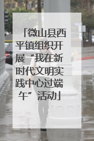 微山县西平镇组织开展“我在新时代文明实践中心过端午”活动