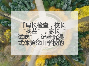局长检查，校长“找茬”，家长“试吃”，记者沉浸式体验常山学校的陪餐制