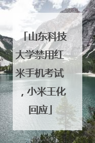 山东科技大学禁用红米手机考试，小米王化回应