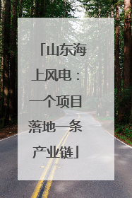 山东海上风电：一个项目落地一条产业链