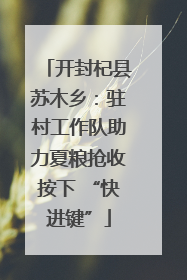 开封杞县苏木乡：驻村工作队助力夏粮抢收按下 “快进键”