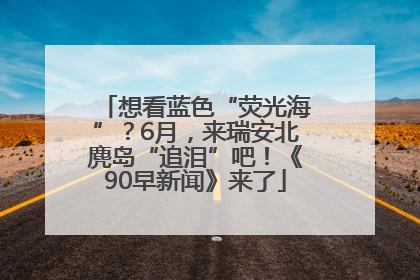 想看蓝色“荧光海”？6月，来瑞安北麂岛“追泪”吧！《90早新闻》来了