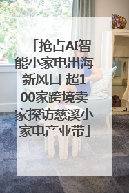 抢占AI智能小家电出海新风口 超100家跨境卖家探访慈溪小家电产业带