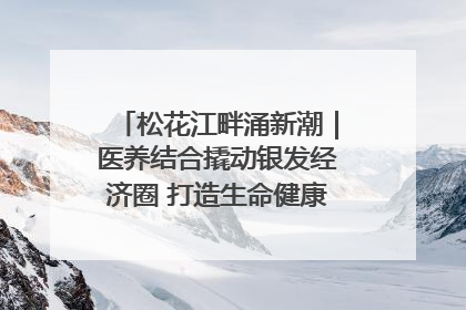 松花江畔涌新潮｜医养结合撬动银发经济圈 打造生命健康产业新样本