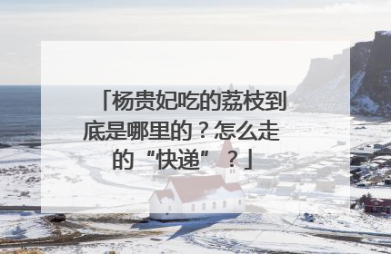 杨贵妃吃的荔枝到底是哪里的？怎么走的“快递”？
