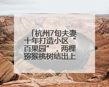 杭州7旬夫妻十年打造小区“百果园”，两棵猕猴桃树结出上千个果子