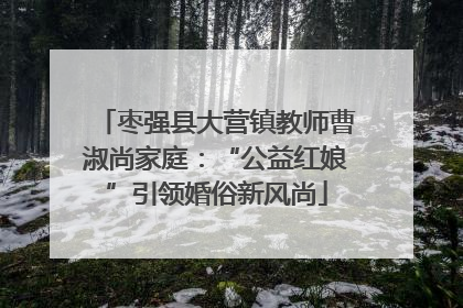 枣强县大营镇教师曹淑尚家庭：“公益红娘”引领婚俗新风尚