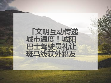 文明互动传递城市温度！城阳巴士驾驶员礼让斑马线获外籍友人鞠躬致谢