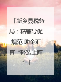 新乡县税务局：精辅导促规范 助企汇算“轻装上阵”