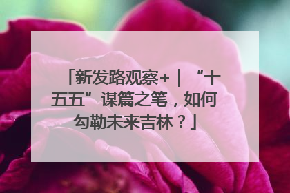 新发路观察+｜“十五五”谋篇之笔，如何勾勒未来吉林？
