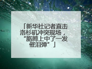 新华社记者直击洛杉矶冲突现场，“胳膊上中了一发催泪弹”