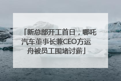 新总部开工首日，哪吒汽车董事长兼CEO方运舟被员工围堵讨薪