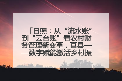 日照：从“流水账”到“云台账”看农村财务管理新变革，莒县——数字赋能激活乡村振兴“一池春水”