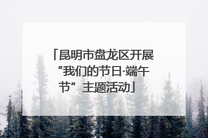 昆明市盘龙区开展“我们的节日·端午节”主题活动