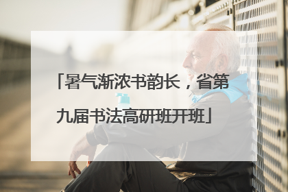 暑气渐浓书韵长，省第九届书法高研班开班