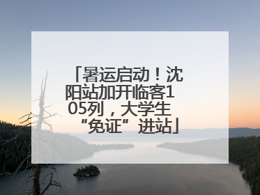 暑运启动！沈阳站加开临客105列，大学生“免证”进站