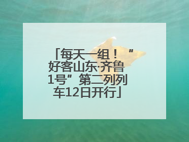 每天一组！“好客山东·齐鲁1号”第二列列车12日开行