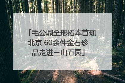 毛公鼎全形拓本首现北京 60余件金石珍品走进三山五园