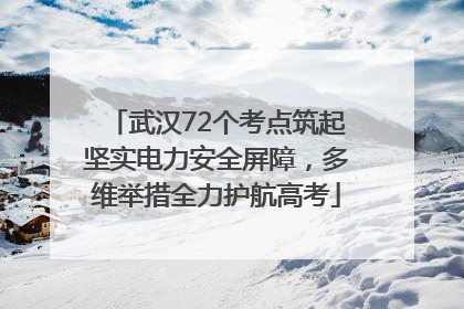 武汉72个考点筑起坚实电力安全屏障，多维举措全力护航高考