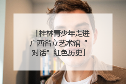 桂林青少年走进广西省立艺术馆“对话”红色历史