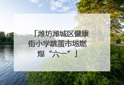 潍坊潍城区健康街小学跳蚤市场燃爆“六一”