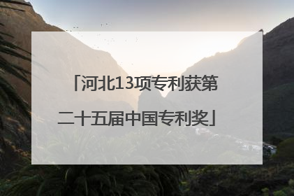 河北13项专利获第二十五届中国专利奖