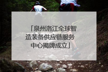 泉州洛江全球智造装备供应链服务中心揭牌成立