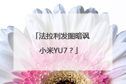 法拉利发图暗讽小米YU7？