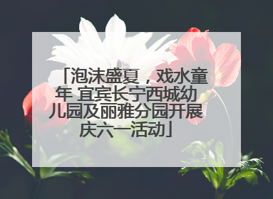 泡沫盛夏，戏水童年 宜宾长宁西城幼儿园及丽雅分园开展庆六一活动