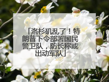 洛杉矶乱了！特朗普下令部署国民警卫队，防长称或出动军队