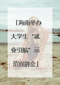 海南举办大学生“就业引航”示范宣讲会