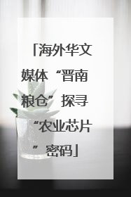 海外华文媒体“晋南粮仓”探寻“农业芯片”密码