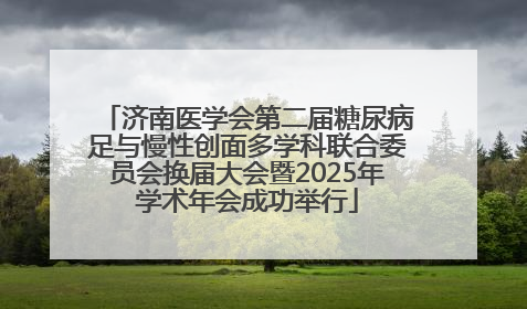 济南医学会第二届糖尿病足与慢性创面多学科联合委员会换届大会暨2025年学术年会成功举行