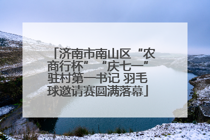 济南市南山区“农商行杯”“庆七一”驻村第一书记 羽毛球邀请赛圆满落幕