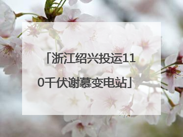 浙江绍兴投运110千伏谢慕变电站