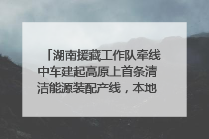 湖南援藏工作队牵线中车建起高原上首条清洁能源装配产线，本地大学生成车间检验员