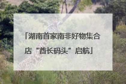 湖南首家南非好物集合店“酋长码头”启航
