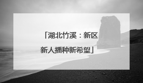 湖北竹溪：新区新人播种新希望