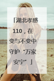 湖北孝感110，在变与不变中守护“万家安宁”