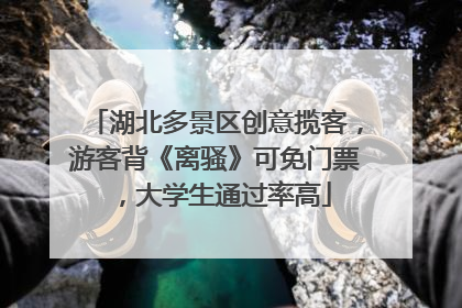 湖北多景区创意揽客，游客背《离骚》可免门票，大学生通过率高