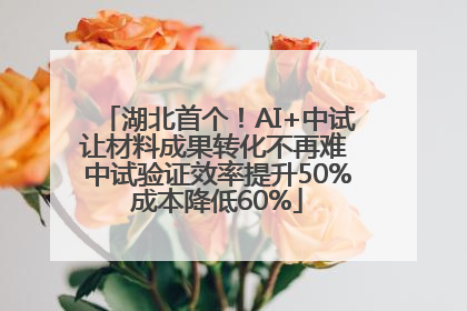 湖北首个！AI+中试让材料成果转化不再难 中试验证效率提升50%成本降低60%