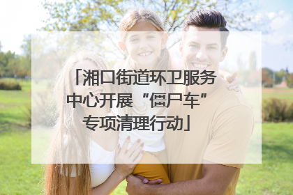 湘口街道环卫服务中心开展“僵尸车”专项清理行动