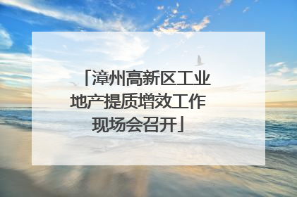 漳州高新区工业地产提质增效工作现场会召开