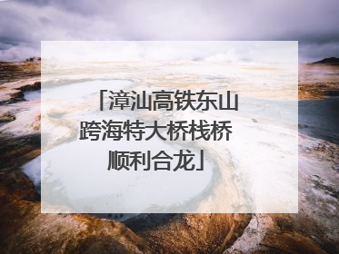 漳汕高铁东山跨海特大桥栈桥顺利合龙