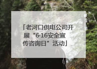 老河口供电公司开展“6·16安全宣传咨询日”活动