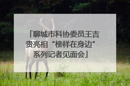 聊城市科协委员王吉贵亮相“榜样在身边”系列记者见面会